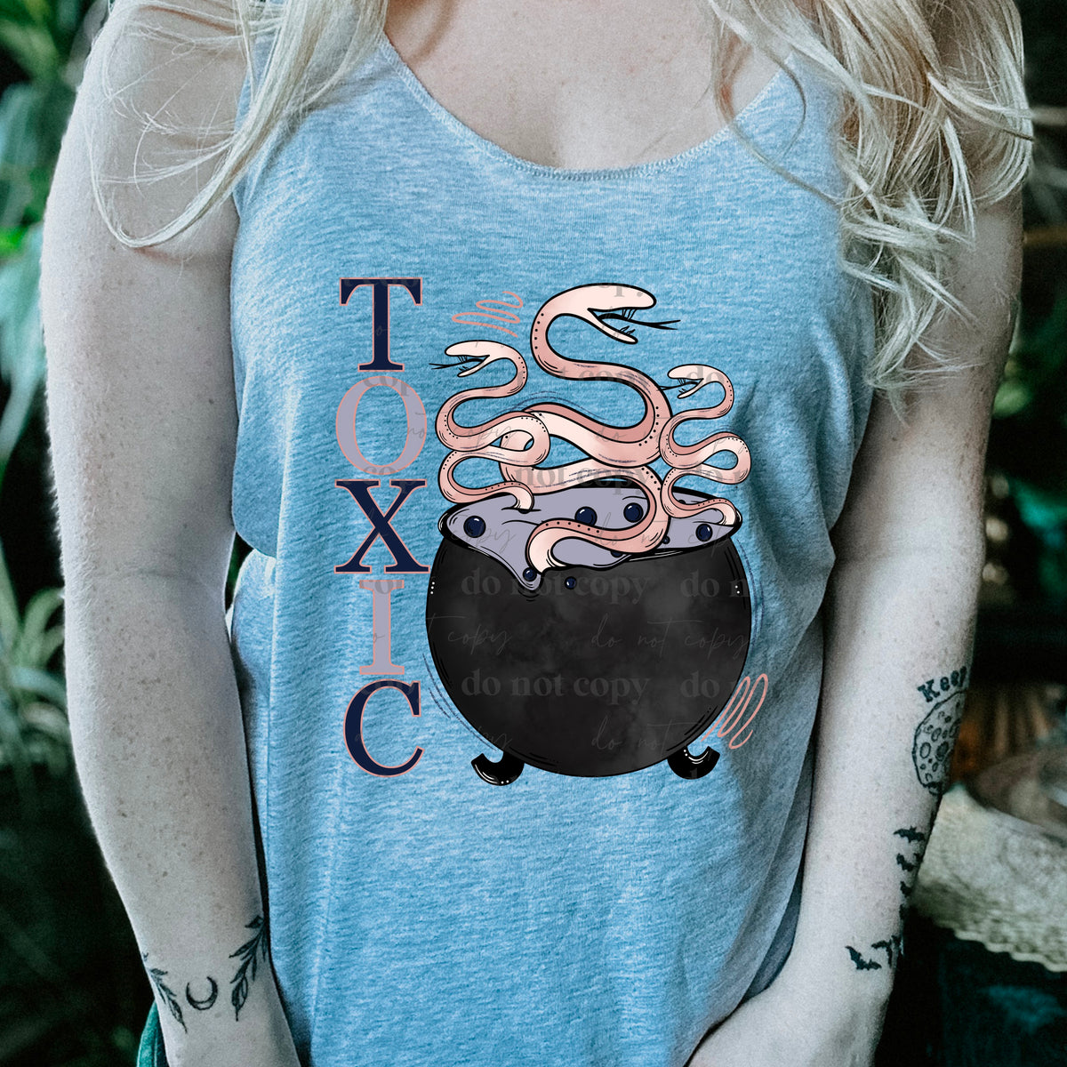 Toxic black pot DTF TRANSFER