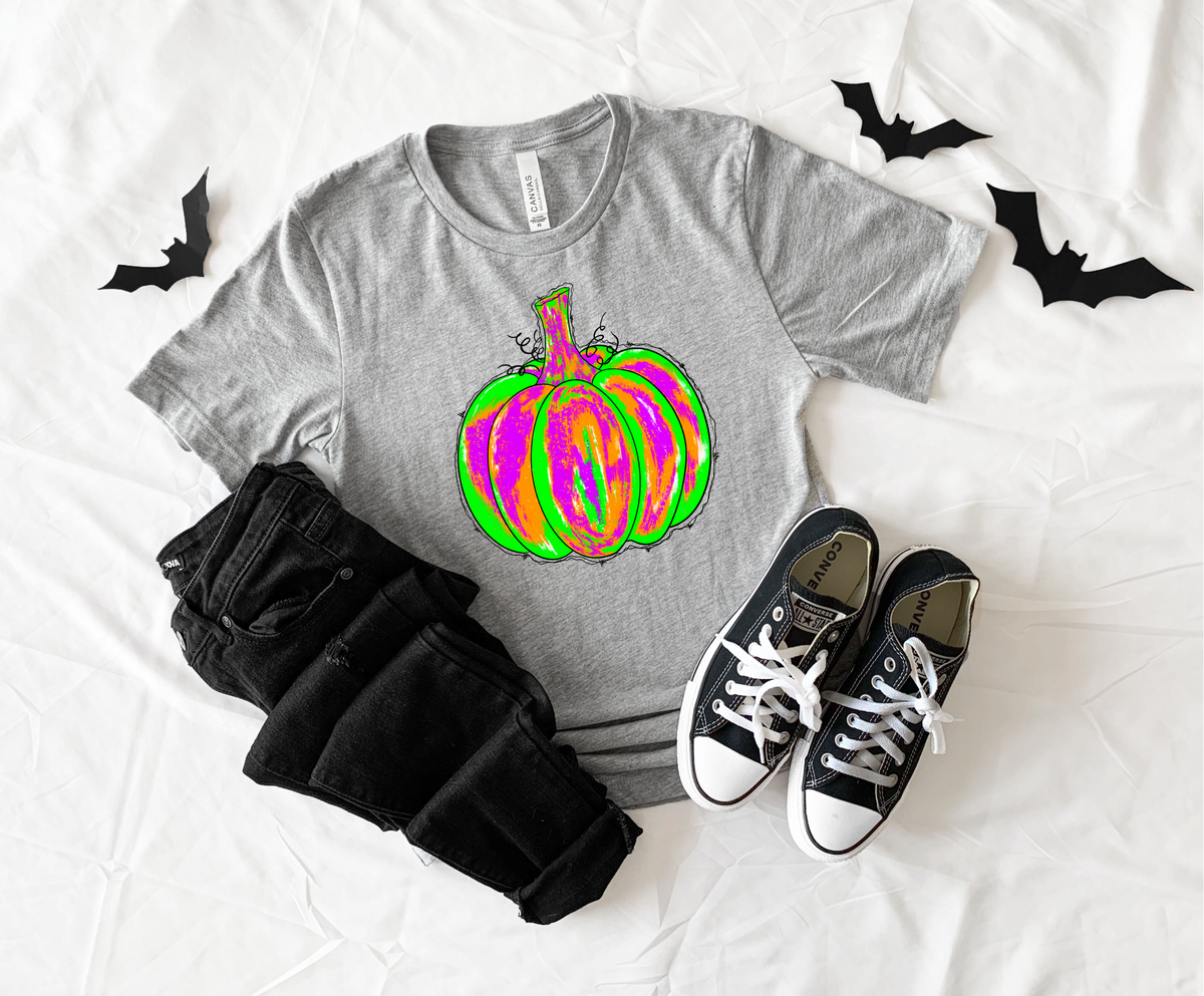 Neon Halloween Pumpkin 7156 DTF TRANSFER