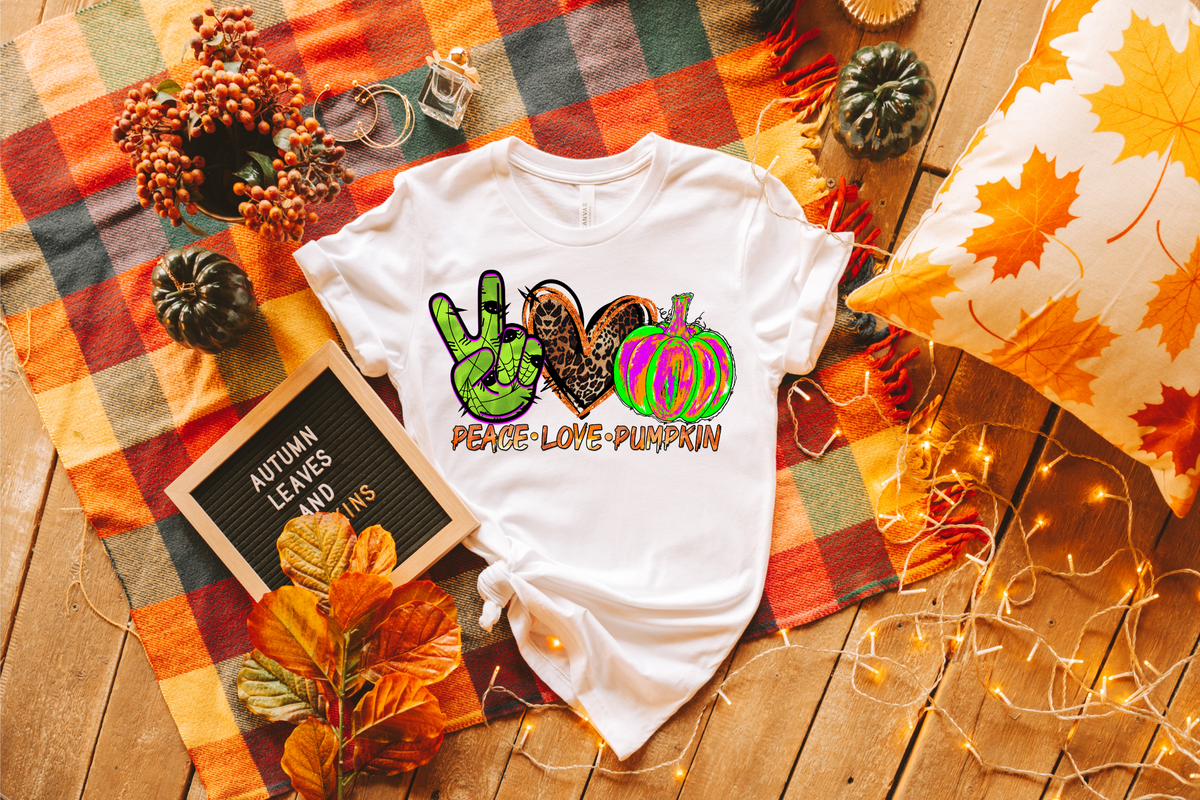 peace love pumpkin 7169 DTF TRANSFER