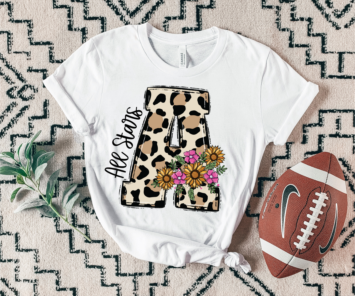 All Stars Floral Leopard Mascot 7407 DTF Transfers