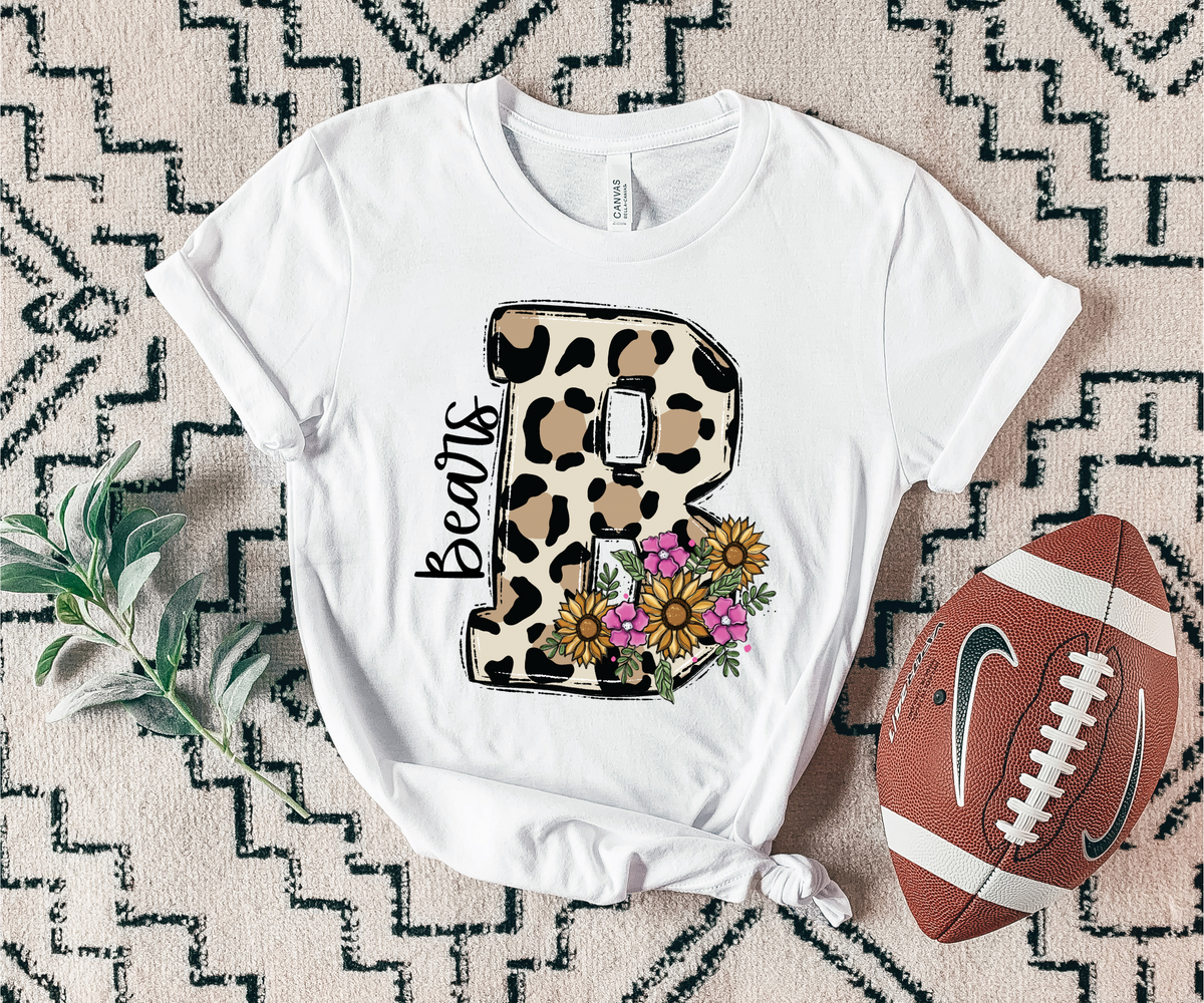 Bears floral leopard mascot 7416 DTF Transfers