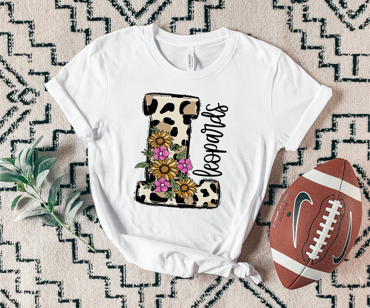Leopards Floral leopard mascot 7440 DTF Transfers