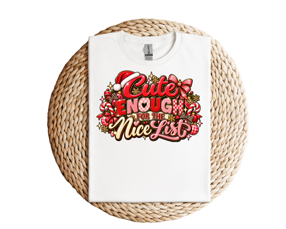 Cute enough for the nice list DTF Transfer