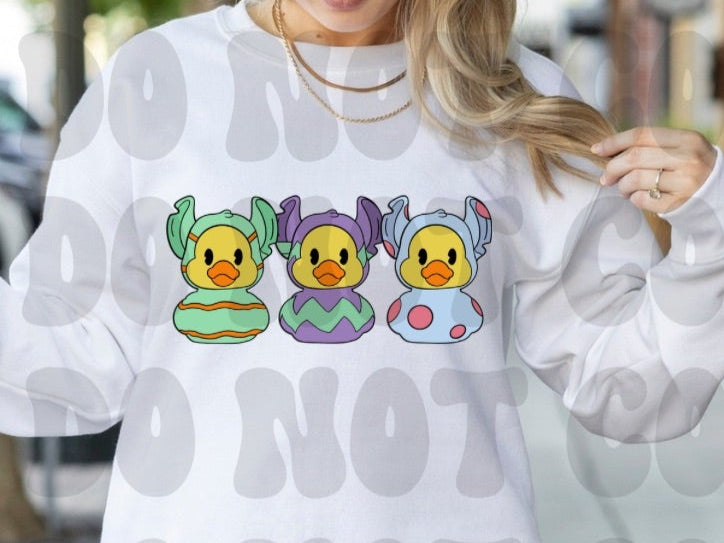 Rubber Ducks (Starlight) DTF transfer