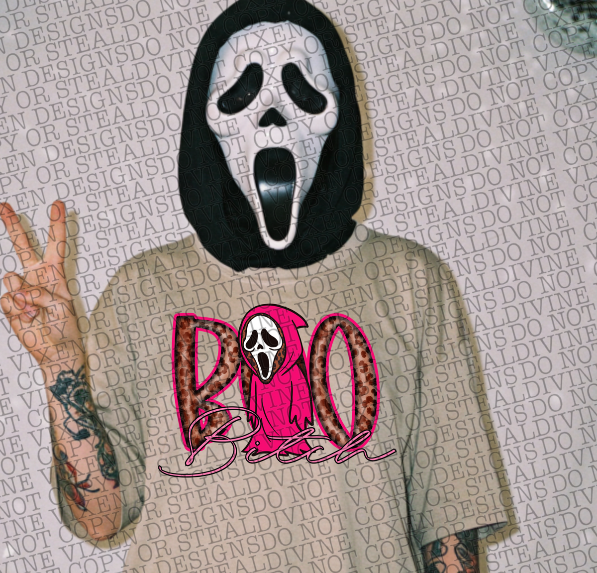 Boo bitch scream (DD) DTF Transfer