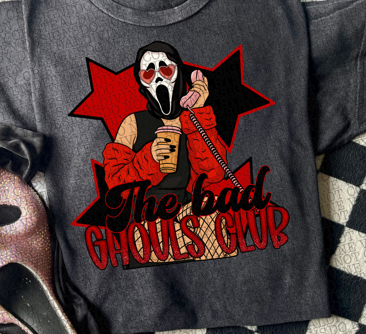 The bad ghouls club scream (DD) DTF Transfer