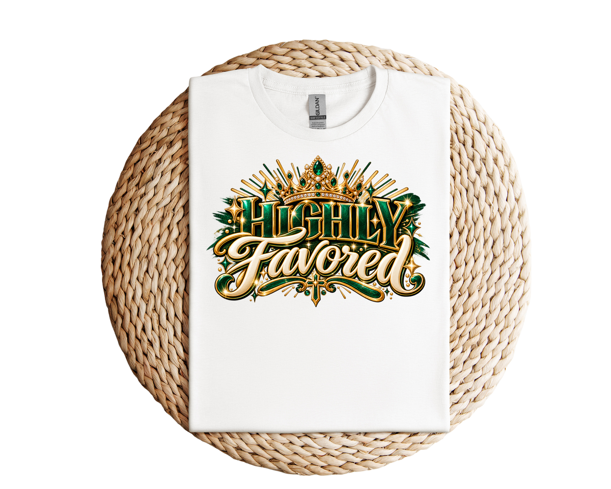 Highly favored green and gold DTF Transfer