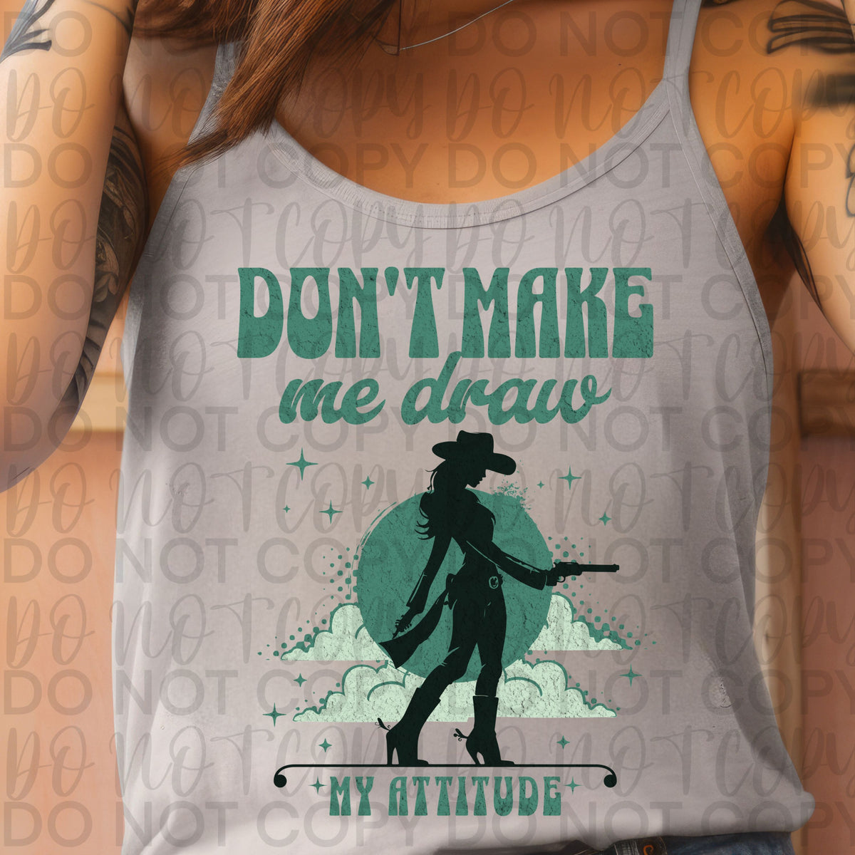 Don't make me draw my attitude (Starlight) DTF transfer