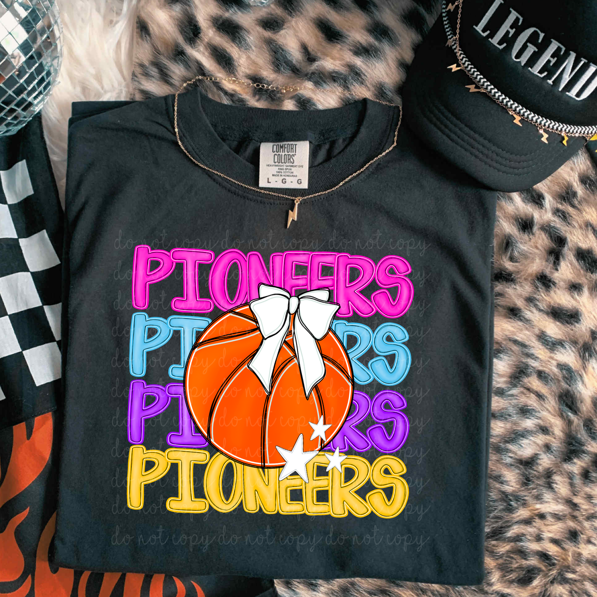 Pioneers Preppy Bright Basketball (caplinger) DTF Transfer