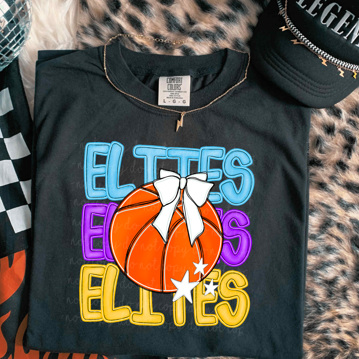 Elites Preppy Bright Basketball (caplinger) DTF Transfer
