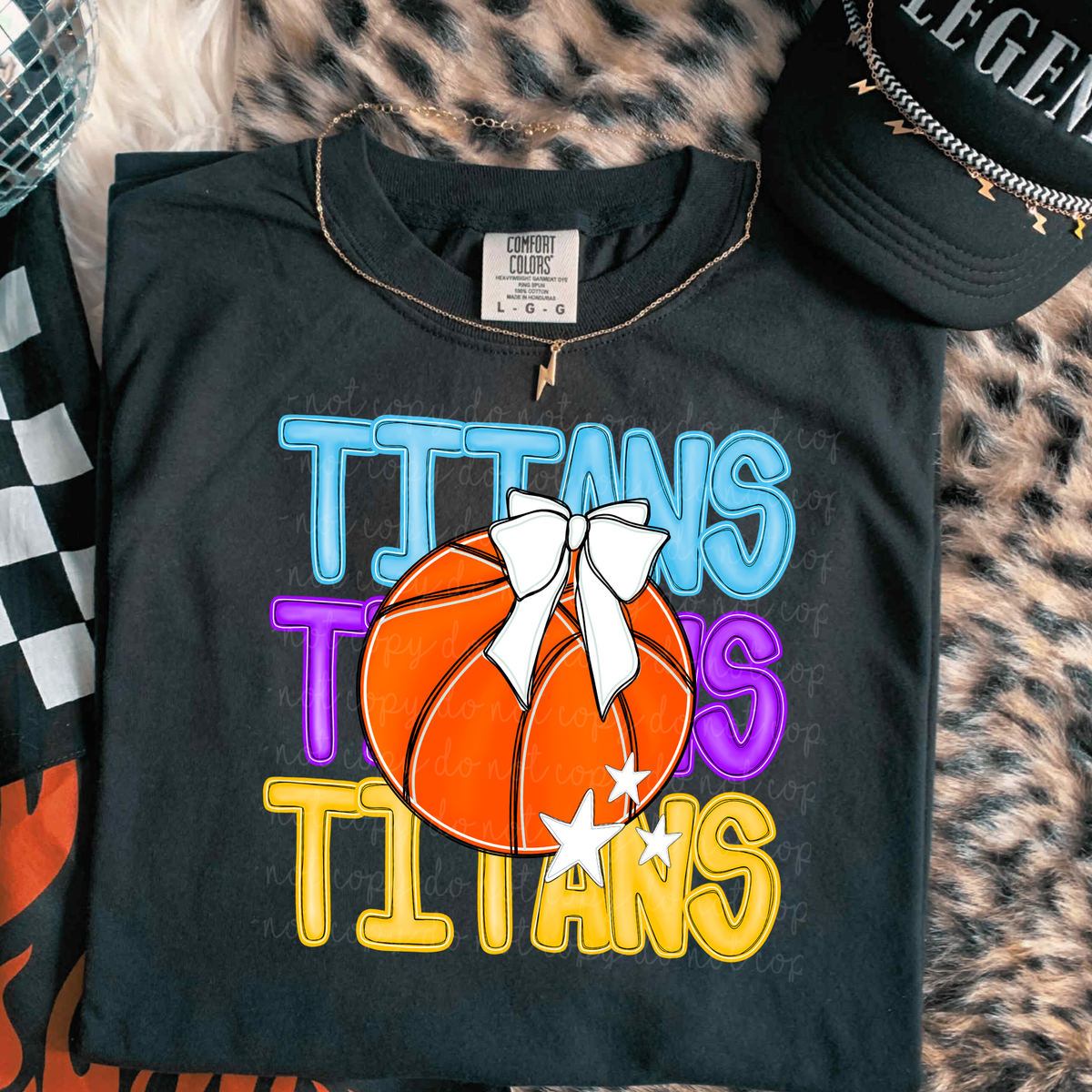 Titans Preppy Bright Basketball (caplinger) DTF Transfer