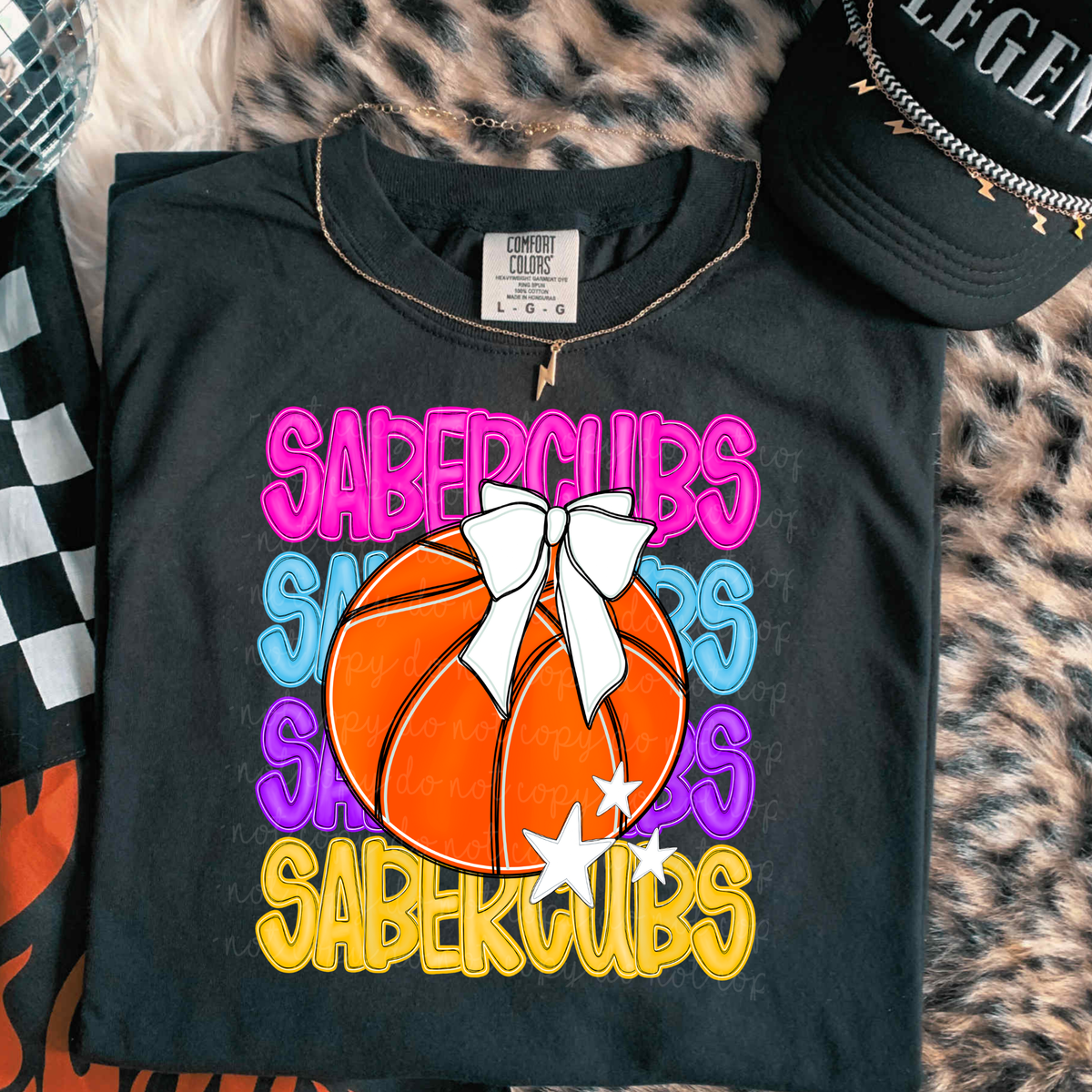 Subercubs Preppy Bright Basketball (caplinger) DTF Transfer