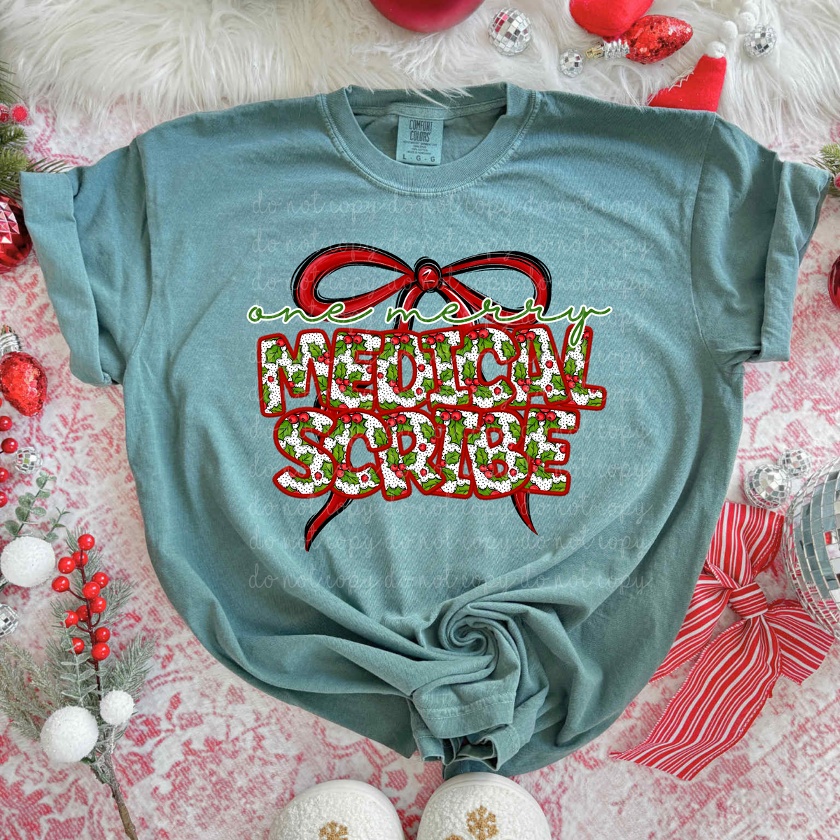 One Merry Medical Scribe (City) DTF transfer