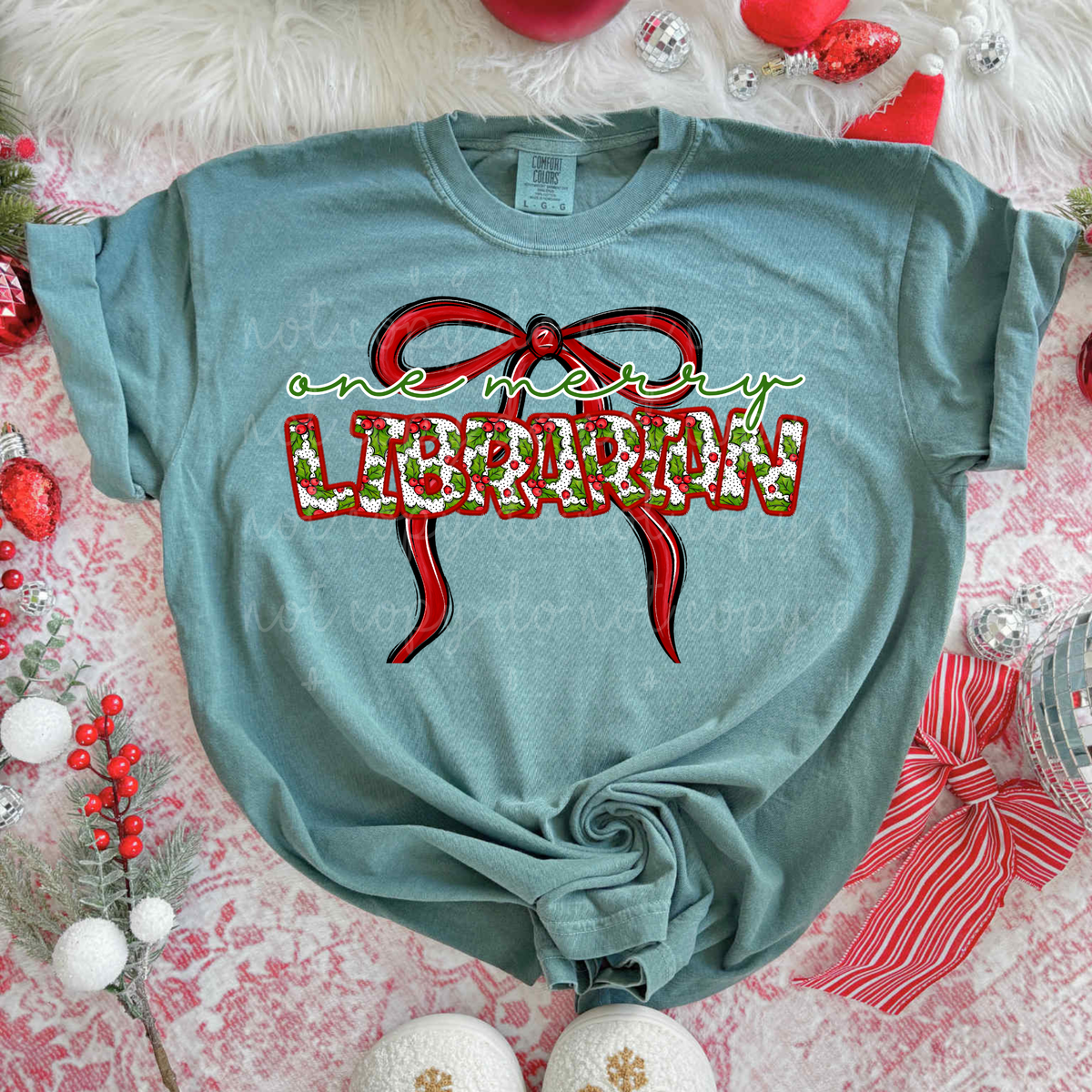 One Merry Librarian (City) DTF transfer