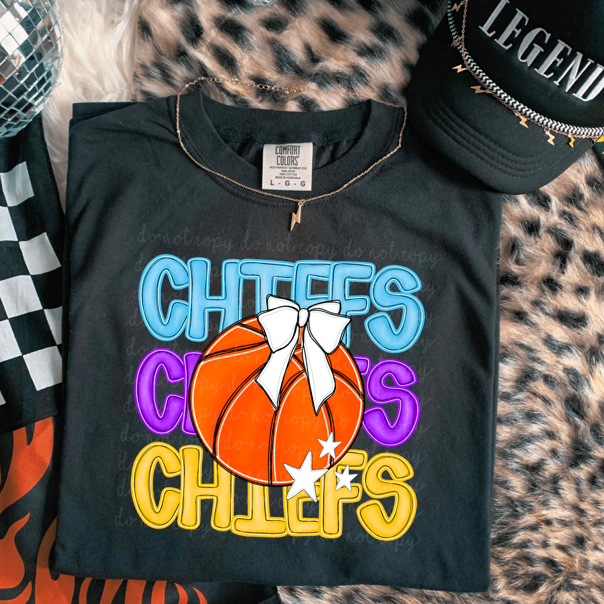 Chiefs Preppy Bright Basketball (caplinger) DTF Transfer