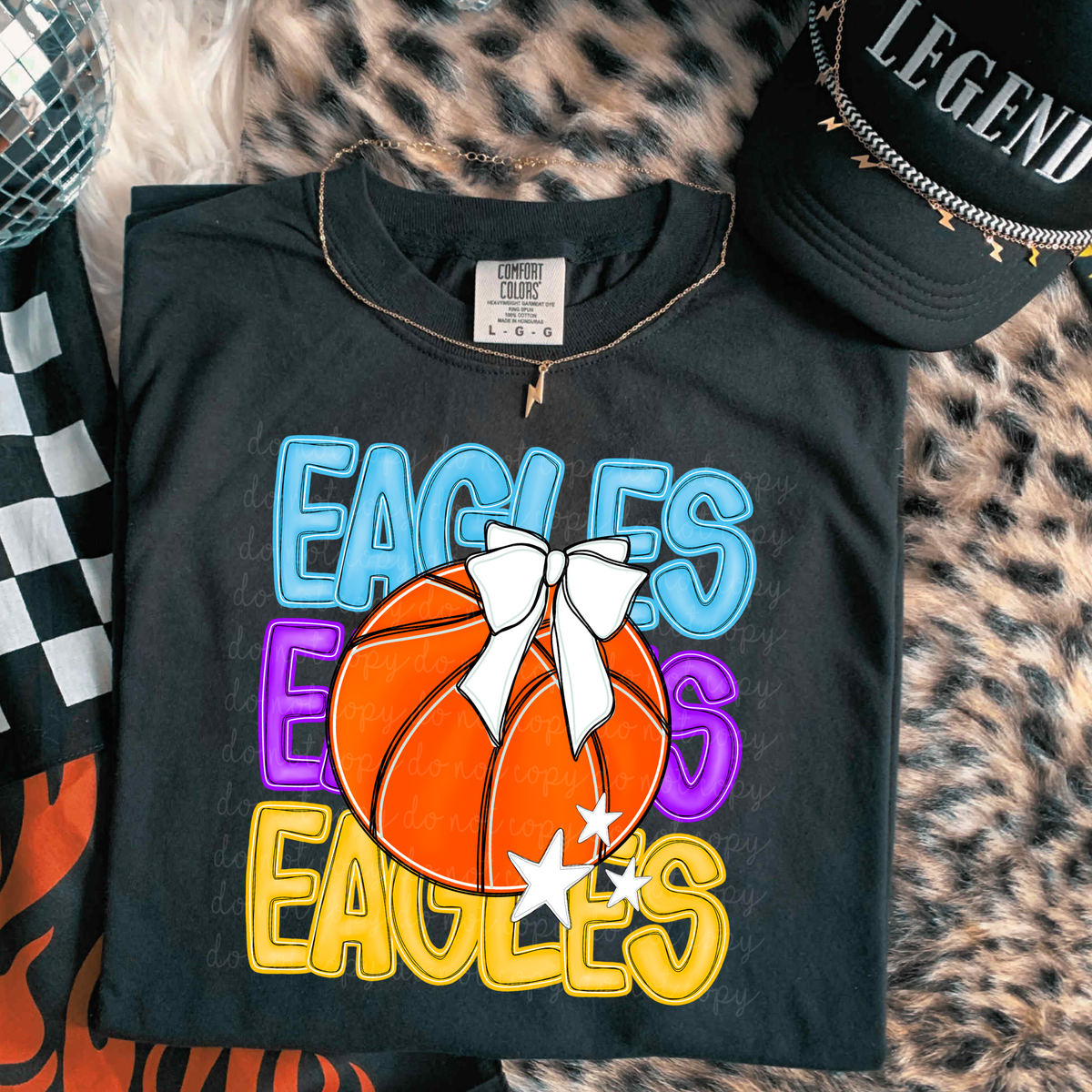 Eagles Preppy Bright Basketball (caplinger) DTF Transfer