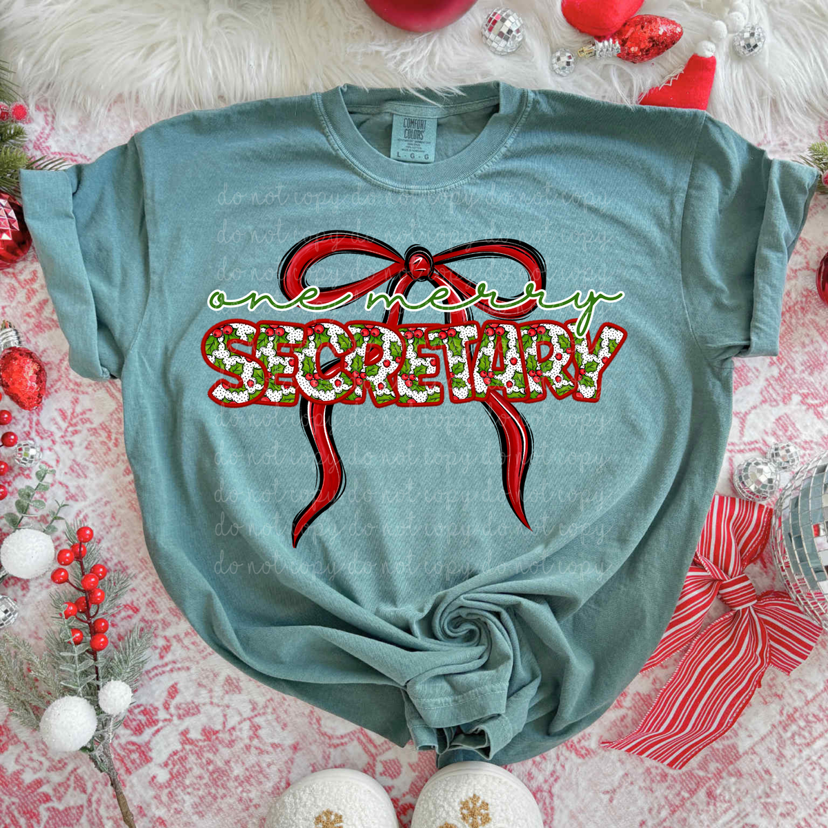 One Merry Secretary (City) DTF transfer