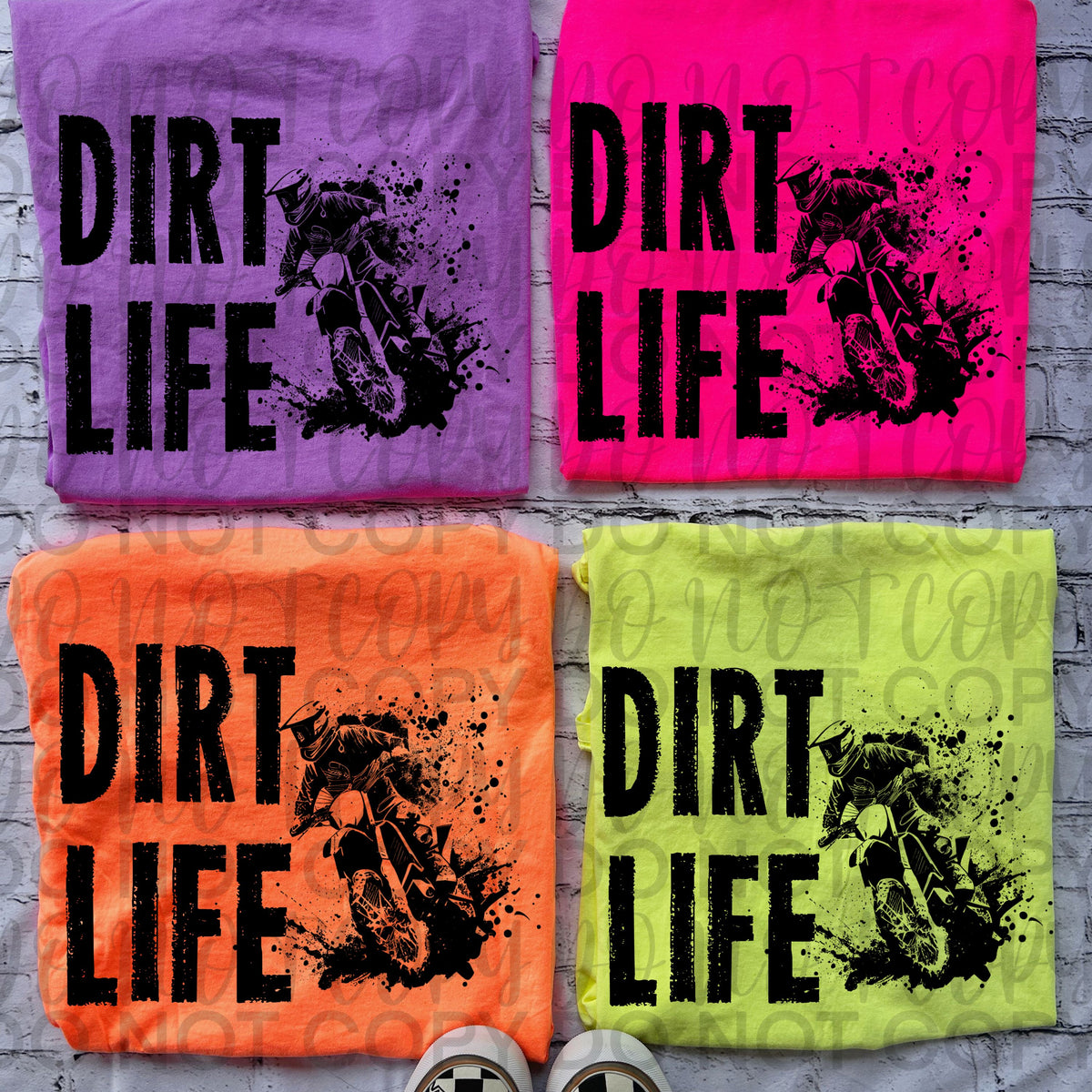 Dirt Life BLACK (Starlight) DTF transfer