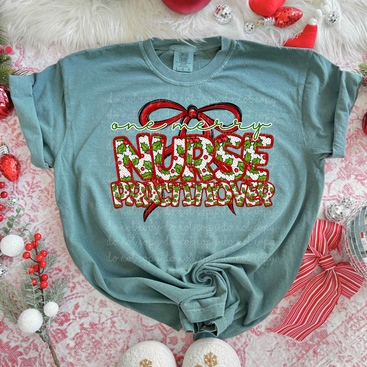 One Merry Nurse Practitioner (City) DTF transfer