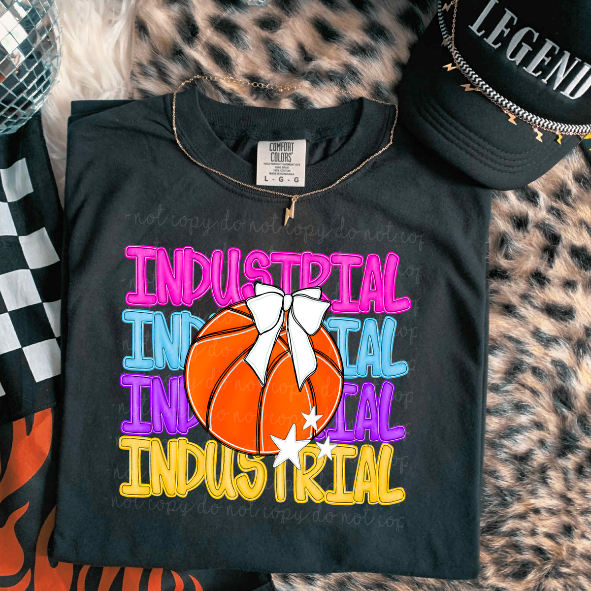Industrial Preppy Bright Basketball (caplinger) DTF Transfer