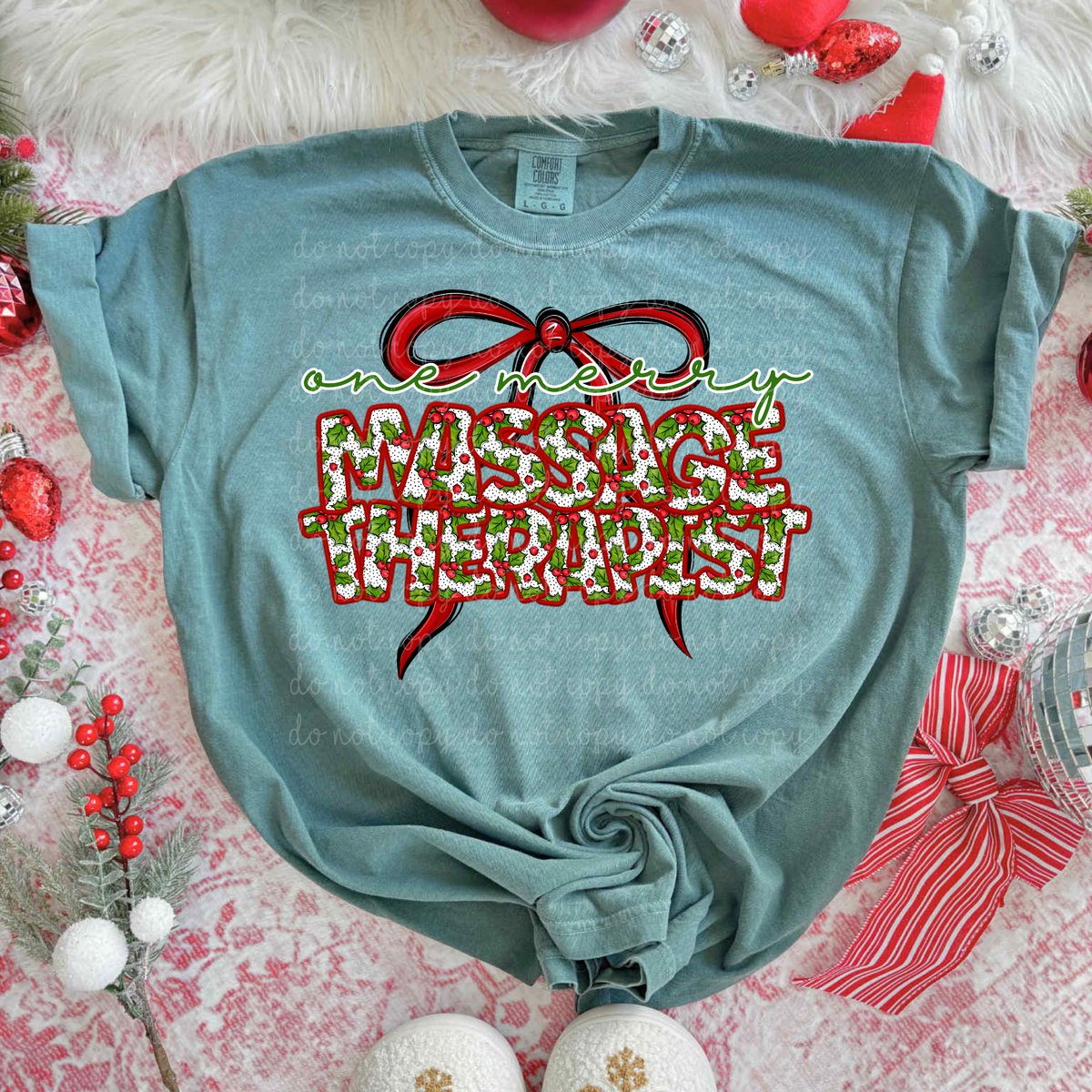 One Merry Massage Therapist (City) DTF transfer