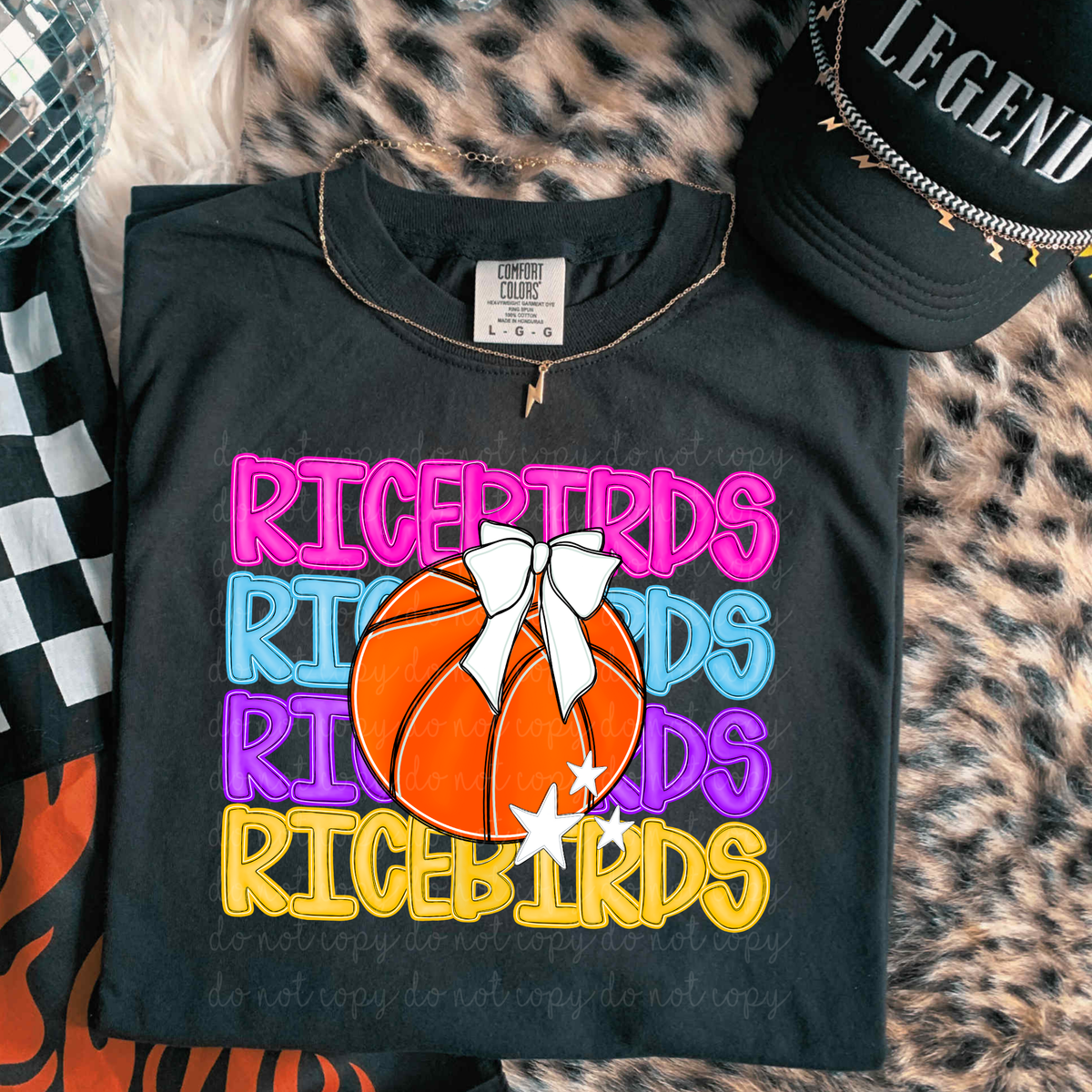 Ricebirds Preppy Bright Basketball (caplinger) DTF Transfer