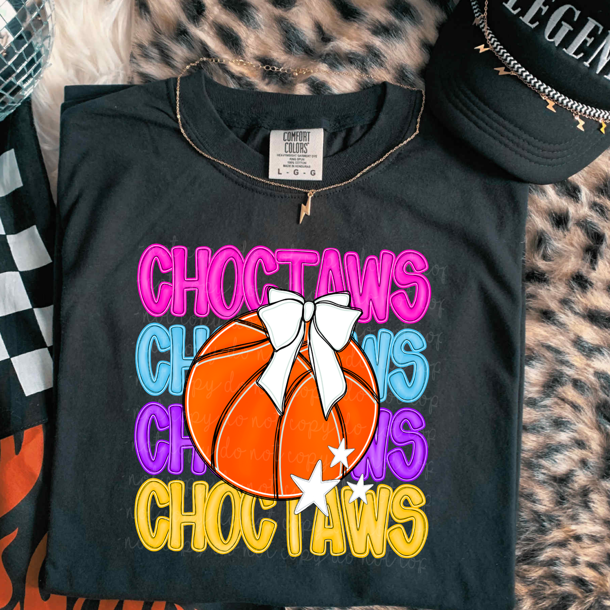 Choctaws Preppy Bright Basketball (caplinger) DTF Transfer