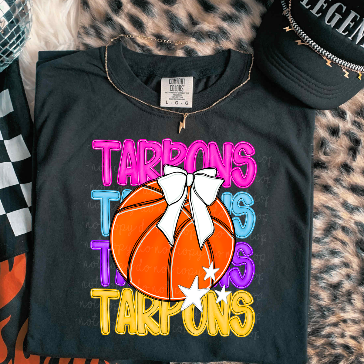 Tarpons Preppy Bright Basketball (caplinger) DTF Transfer