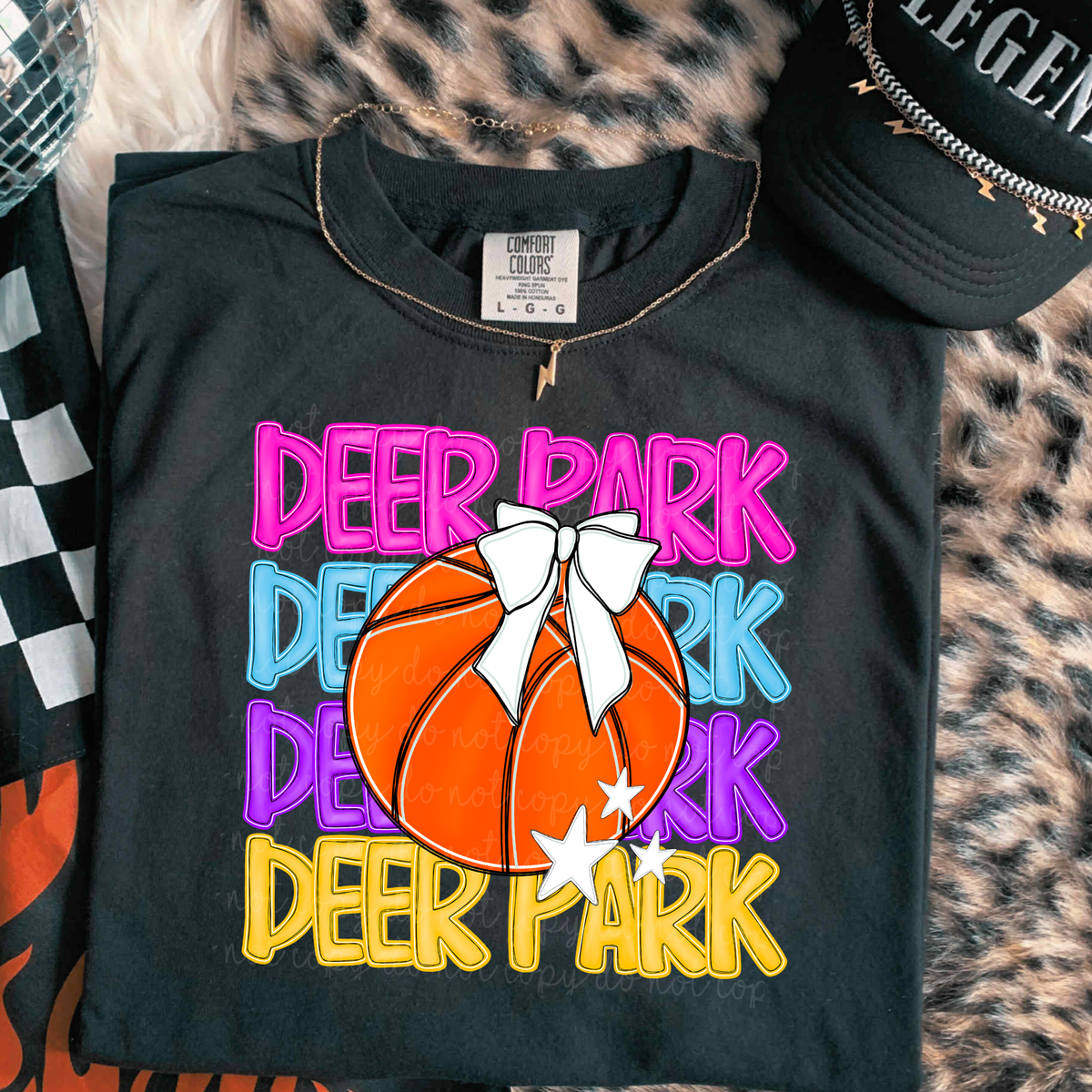 Deer Park Preppy Bright Basketball (caplinger) DTF Transfer