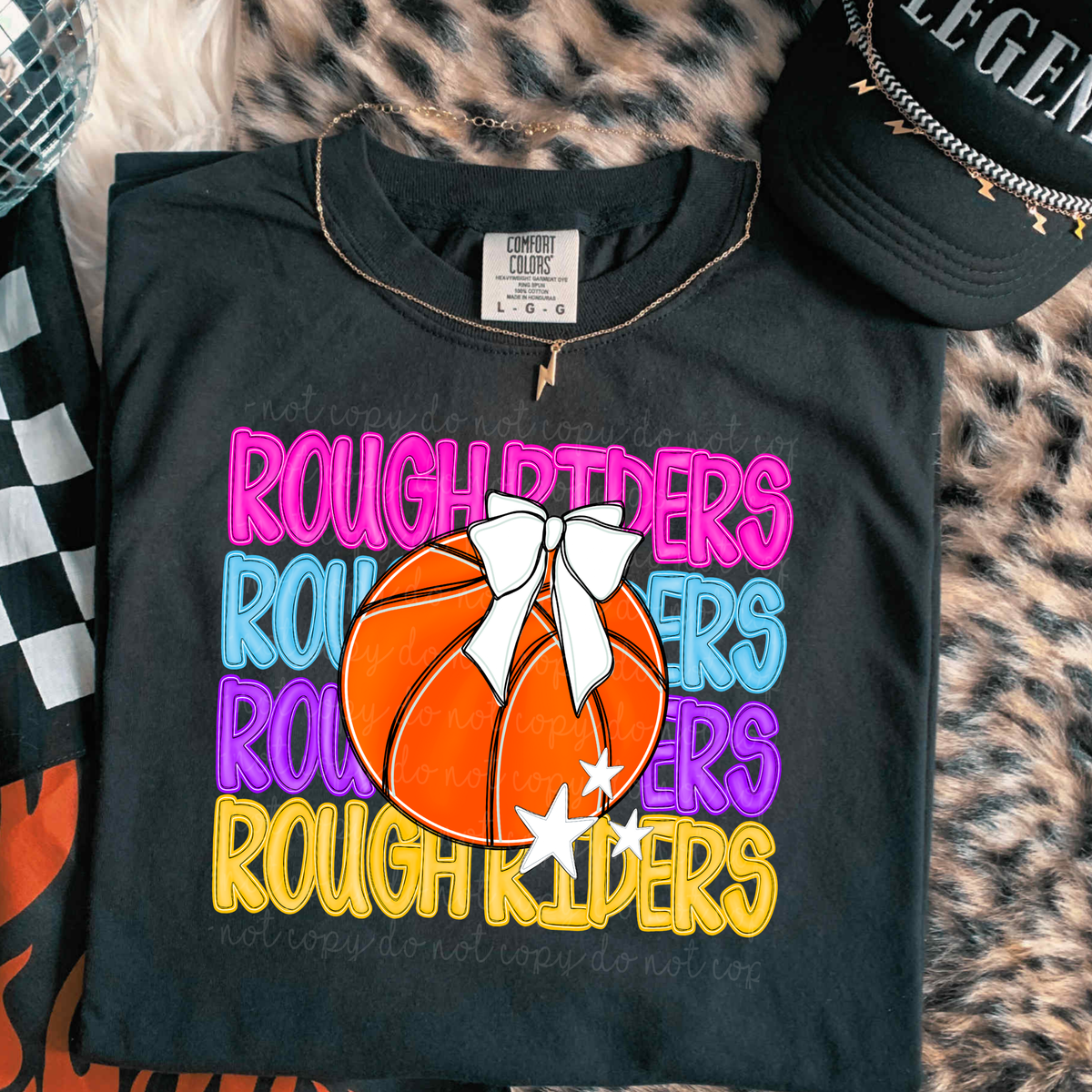 Roughriders Preppy Bright Basketball (caplinger) DTF Transfer