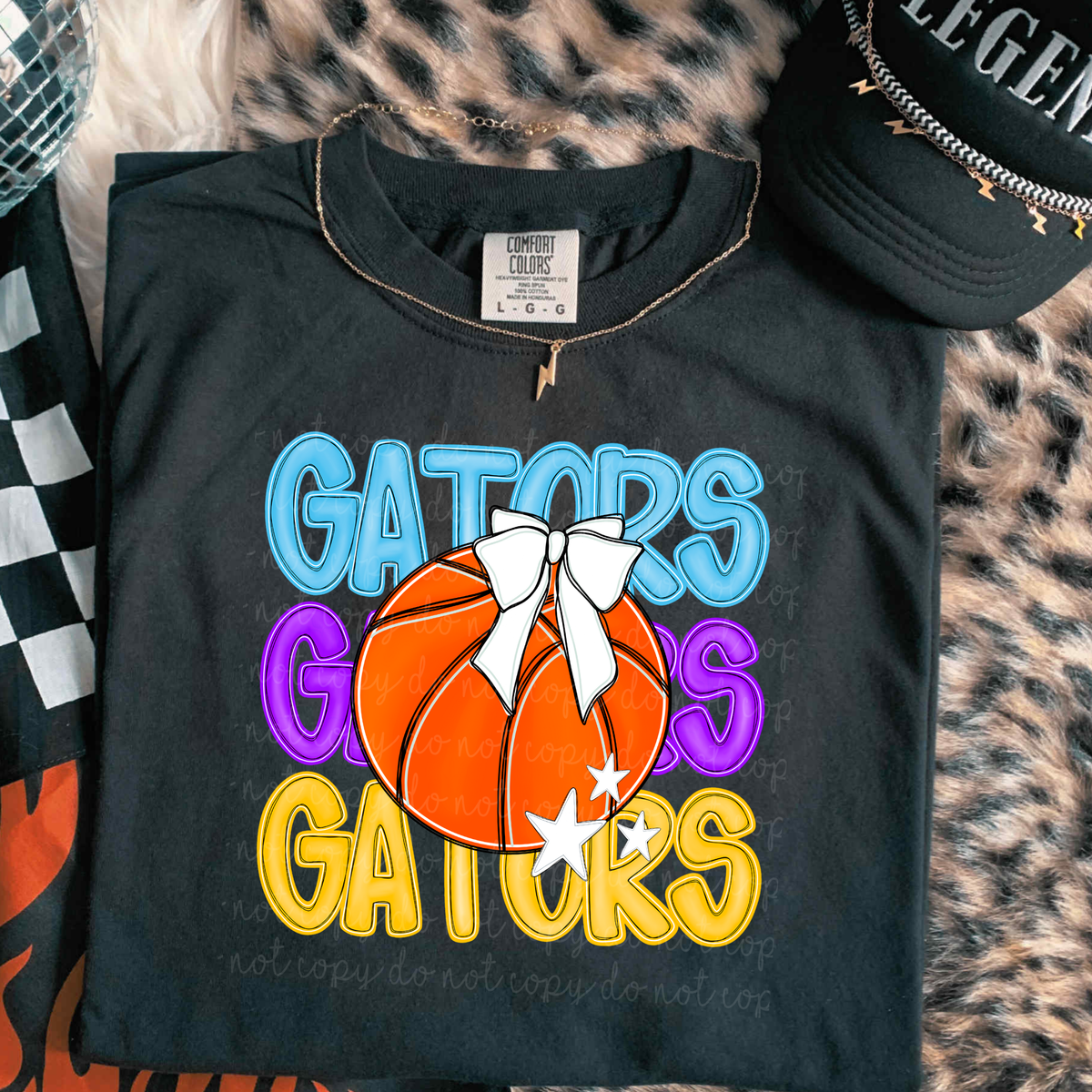 Gators Preppy Bright Basketball (caplinger) DTF Transfer