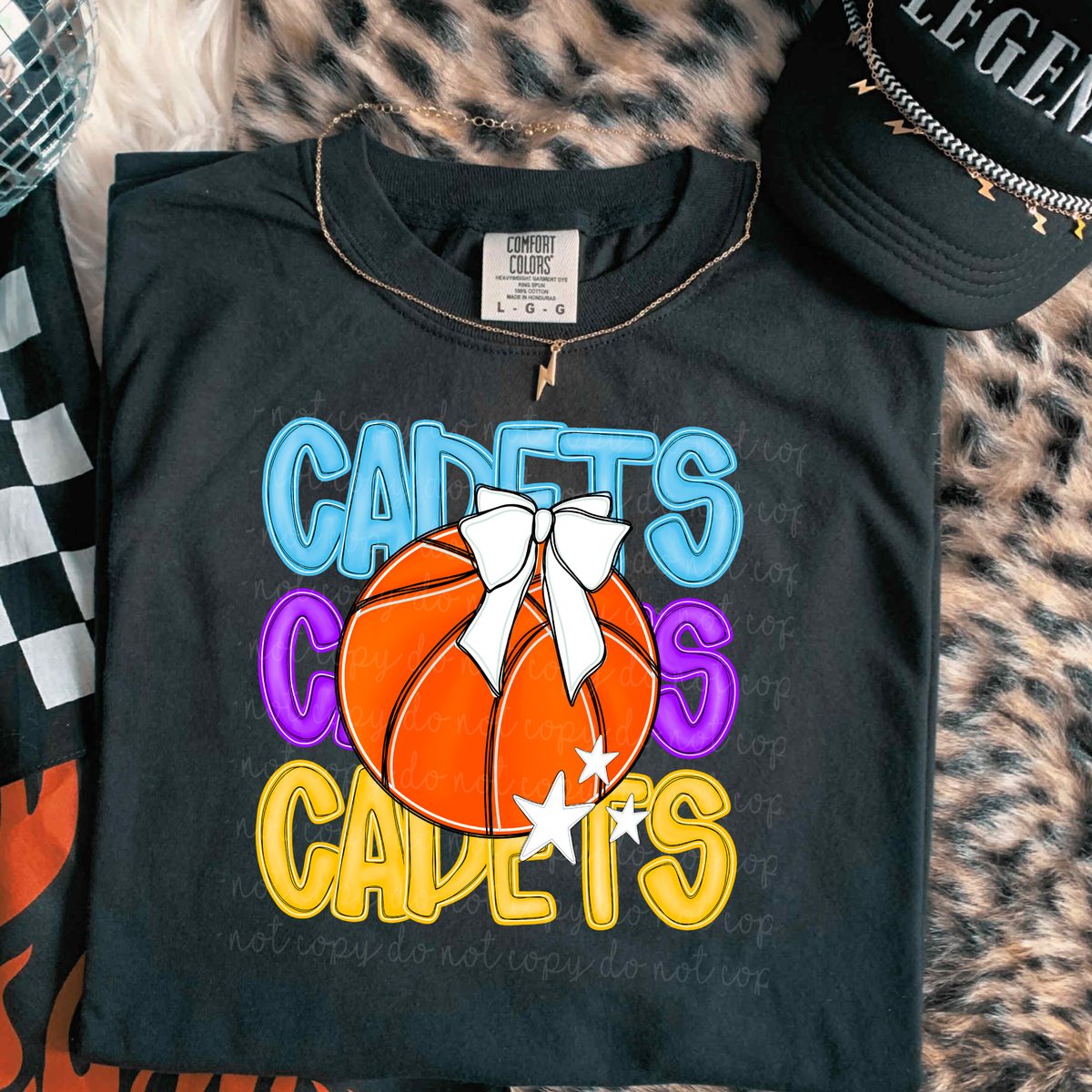 Cadets Preppy Bright Basketball (caplinger) DTF Transfer