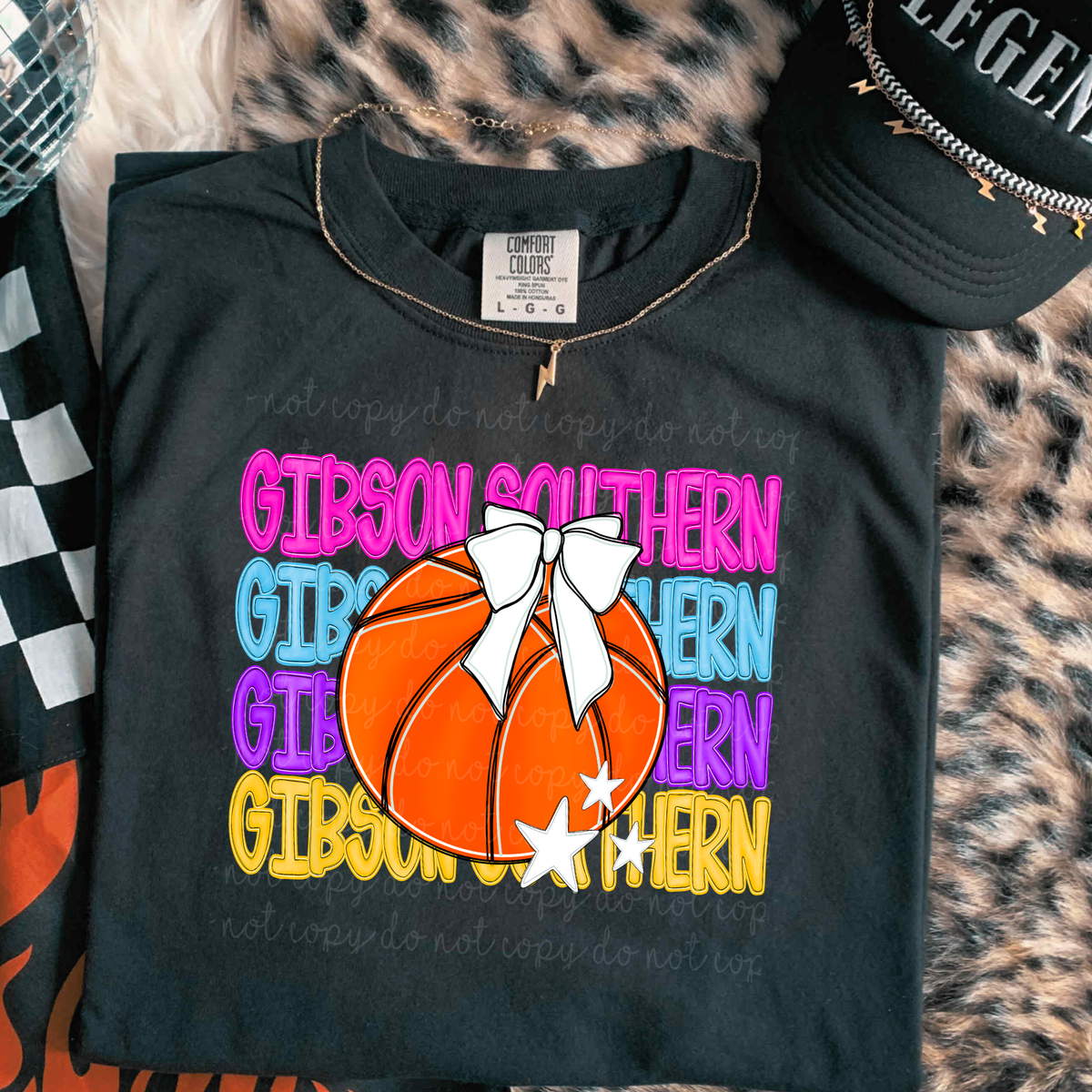 Gibson Southern Preppy Bright Basketball (caplinger) DTF Transfer