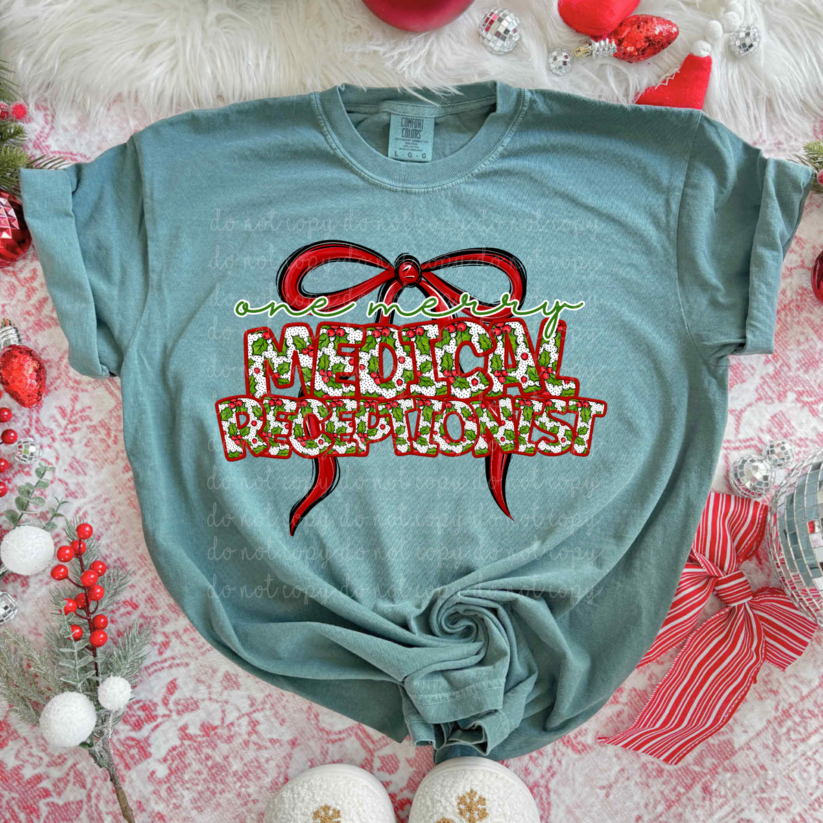 One Merry Medical Receptionist (City) DTF transfer