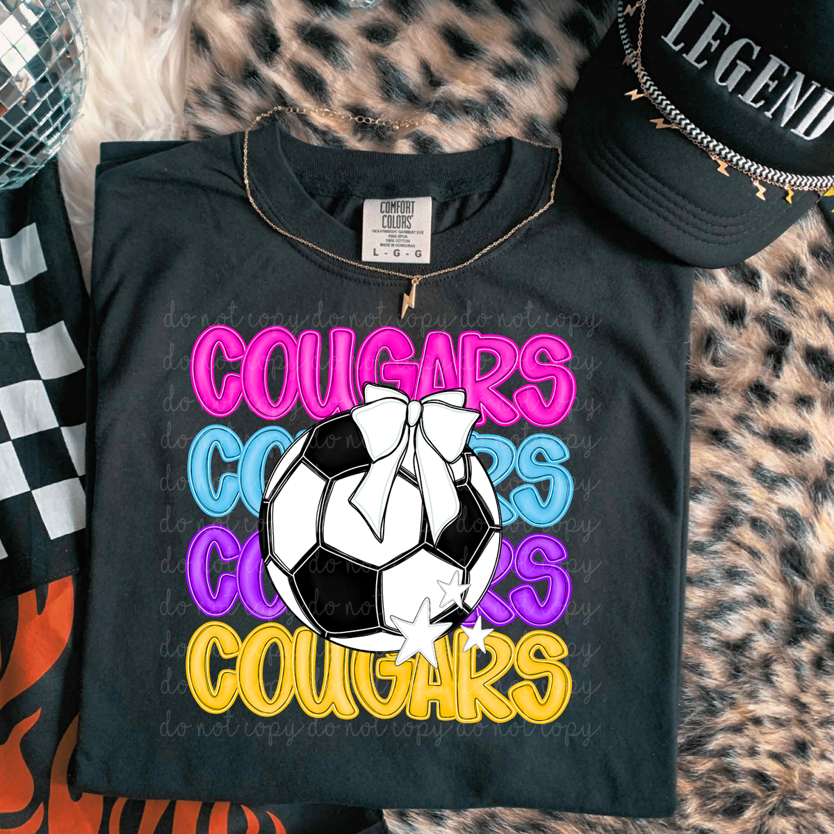 Cougars Bright Soccer (caplinger) DTF Transfers