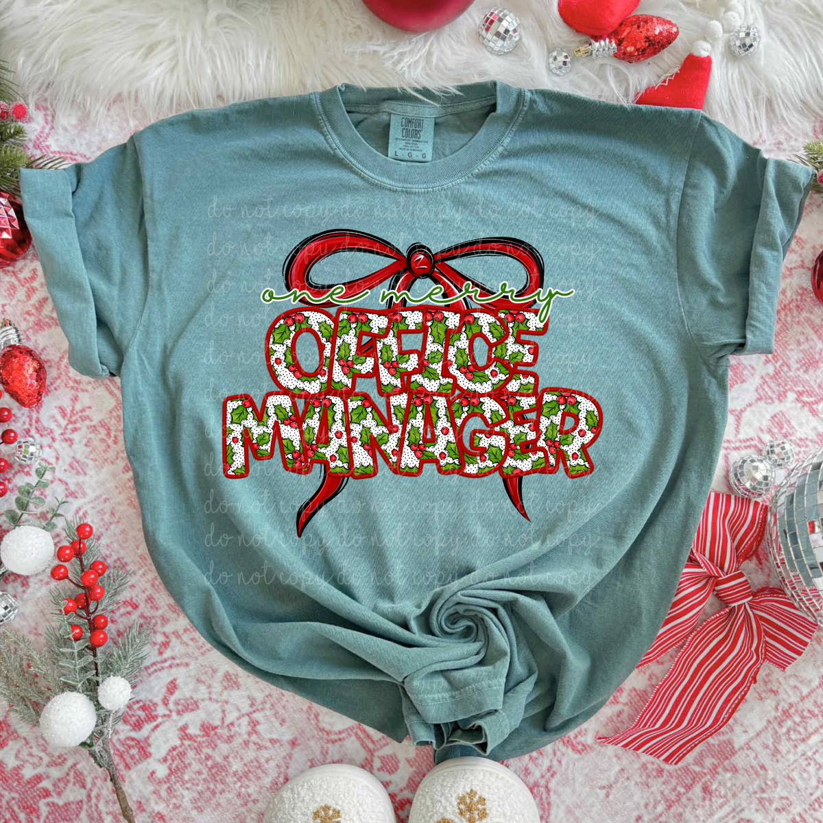 One Merry Office Manager (City) DTF transfer