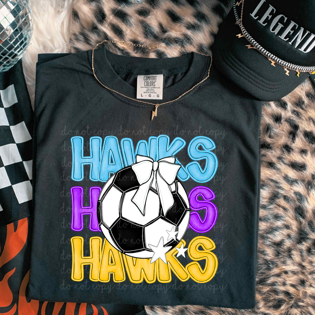Hawks Bright Soccer (caplinger) DTF Transfers