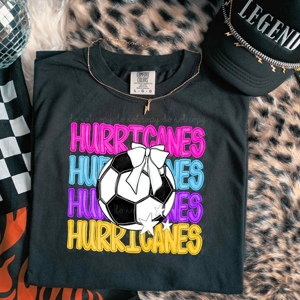 Hurricanes Bright Soccer (caplinger) DTF Transfers