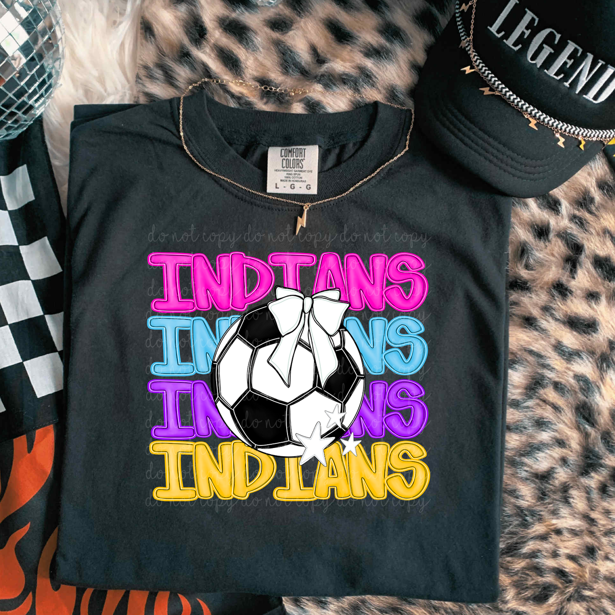 Indians Bright Soccer (caplinger) DTF Transfers