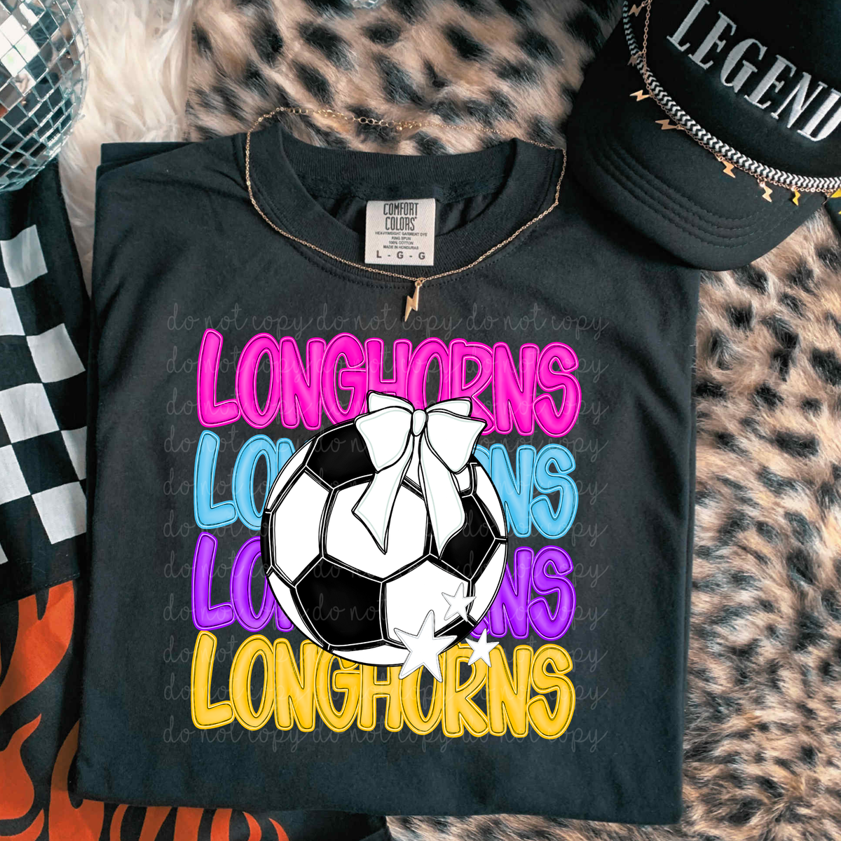 Longhorns Bright Soccer (caplinger) DTF Transfers