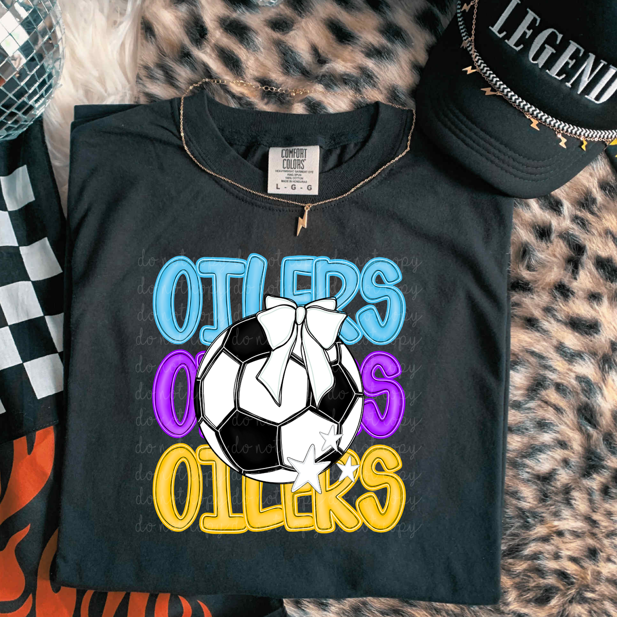 Oilers Bright Soccer (caplinger) DTF Transfers