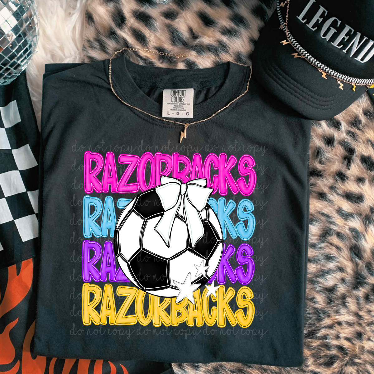 Razorbacks Bright Soccer (caplinger) DTF Transfers