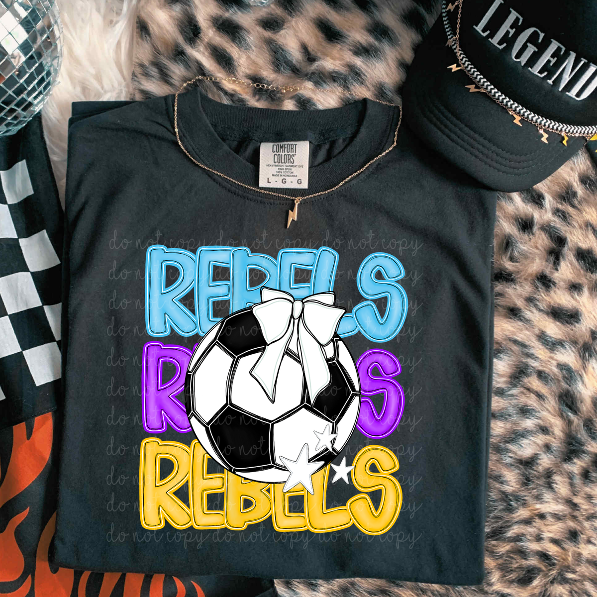 Rebels Bright Soccer (caplinger) DTF Transfers