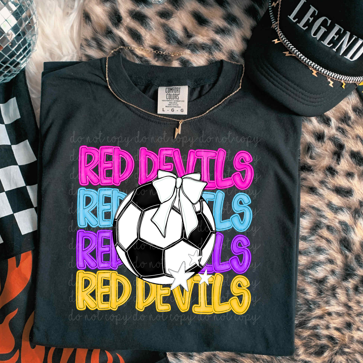 Red Devils Bright Soccer (caplinger) DTF Transfers