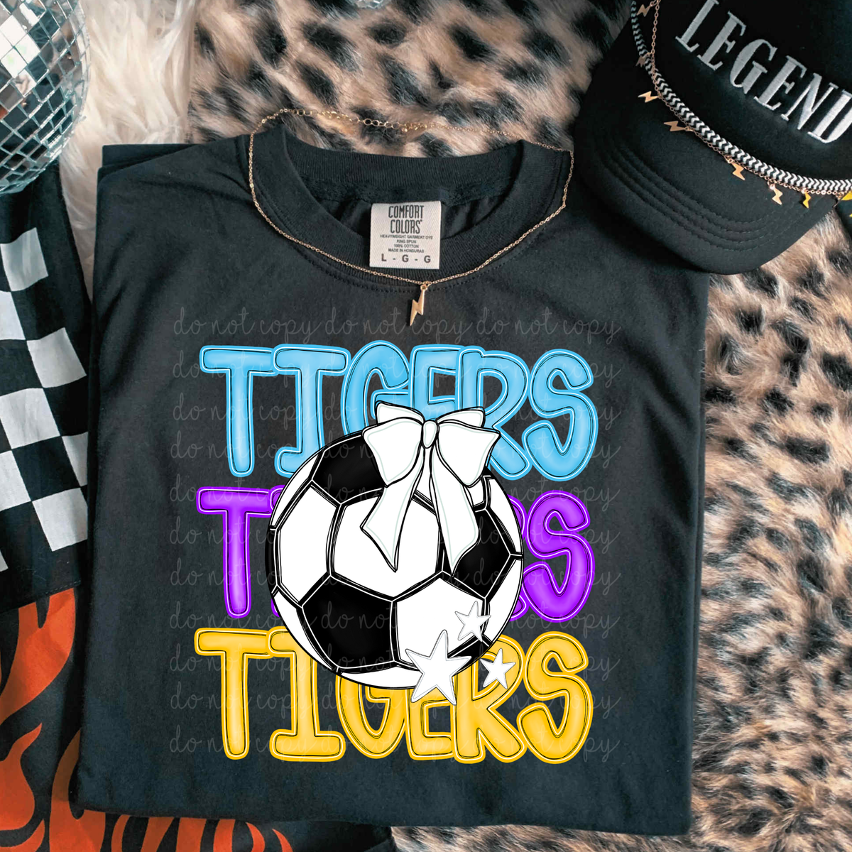 Tigers Bright Soccer (caplinger) DTF Transfers