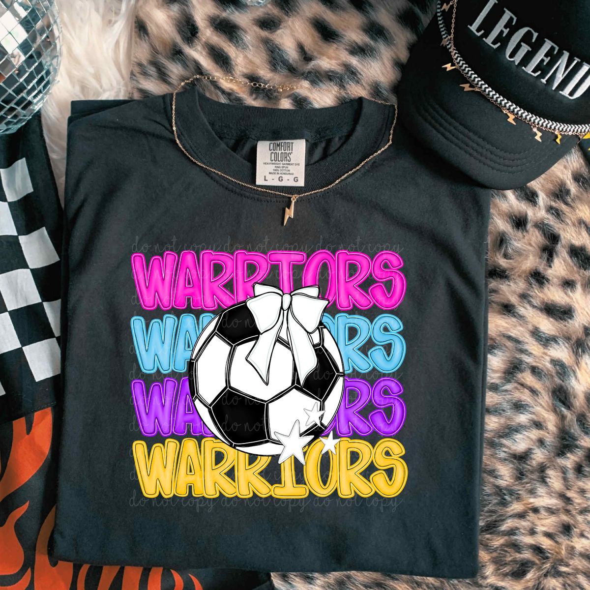 Warriors Bright Soccer (caplinger) DTF Transfers