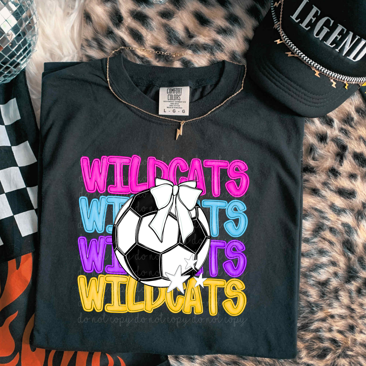 Wildcats Bright Soccer (caplinger) DTF Transfers