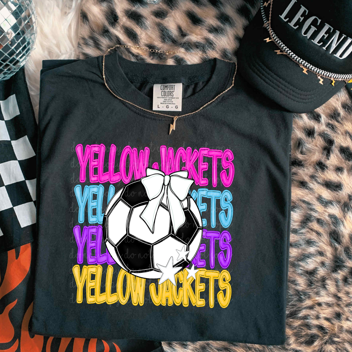 Yellow Jackets Bright Soccer (caplinger) DTF Transfers