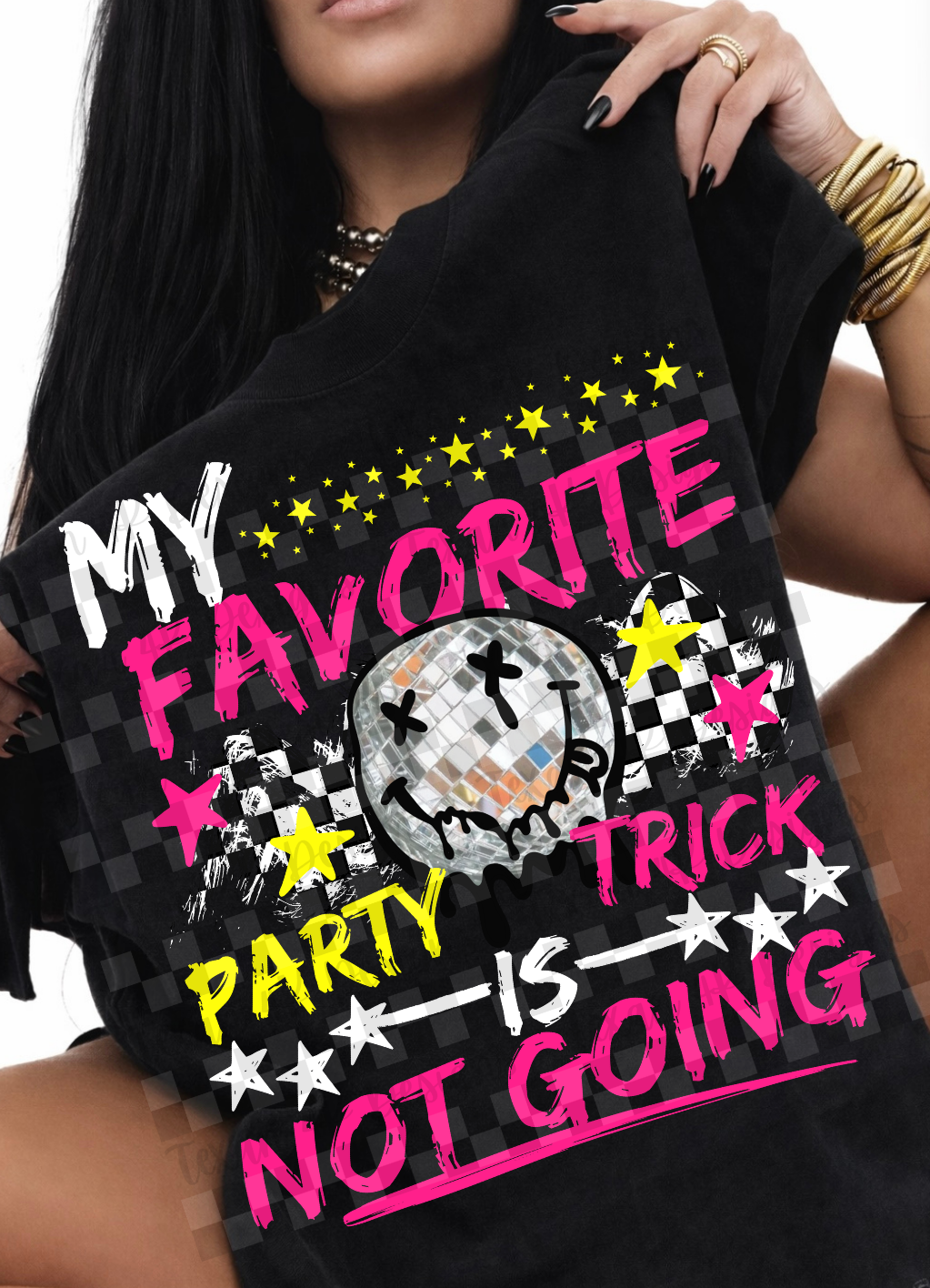 My favorite party trick is not going WHITE (Texan) DTF Transfer