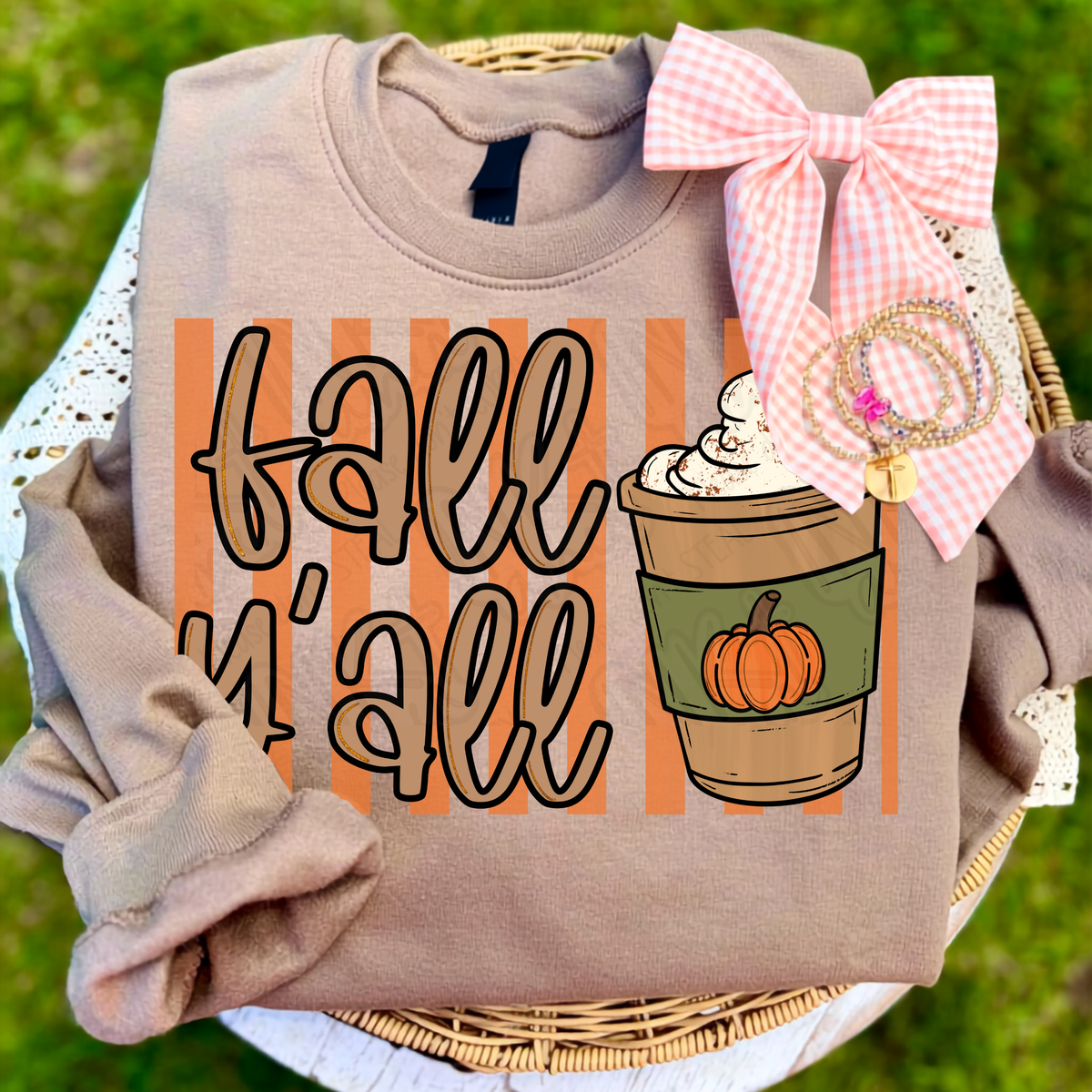 Fall y'all pumpkin latte (Ink) DTF Transfer